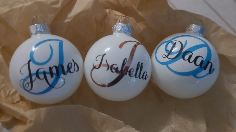 Kerstbal met naam