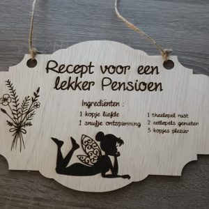 Recept voor een lekkere pensioen