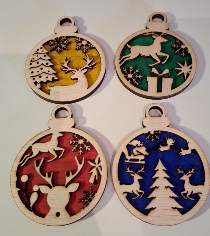 Set kerstballen