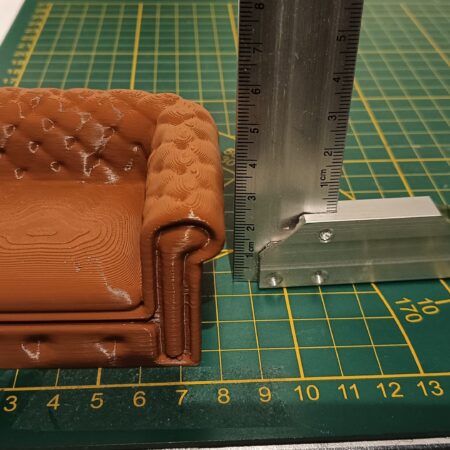 Chesterfield fauteuil 1:12
