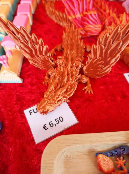 draak met vleugels 24 cm