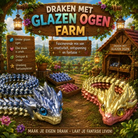 Draak met glazen ogen