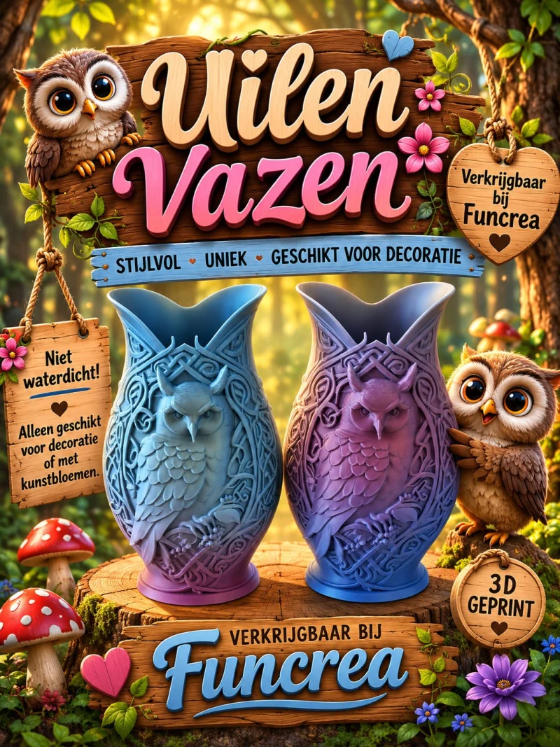 Vaas met een uil